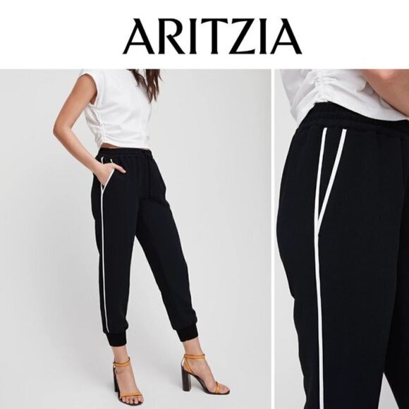 Aritzia Wilfred Buffon Black Jogger Pants Sz XS - Picture 1 of 8